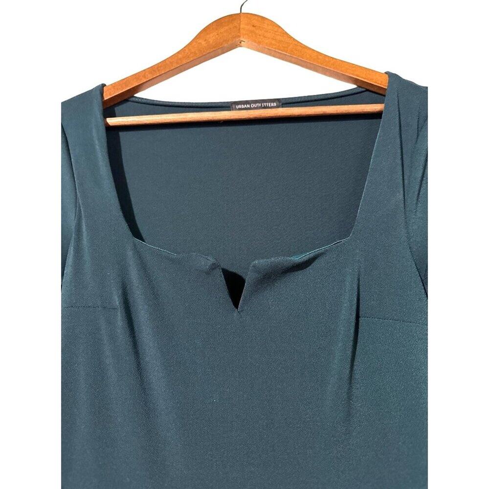 Urban Outfitters Dark Green Vicki VWire Small Wide Leg Stretch Jumpsuit Small - Picture 6 of 10